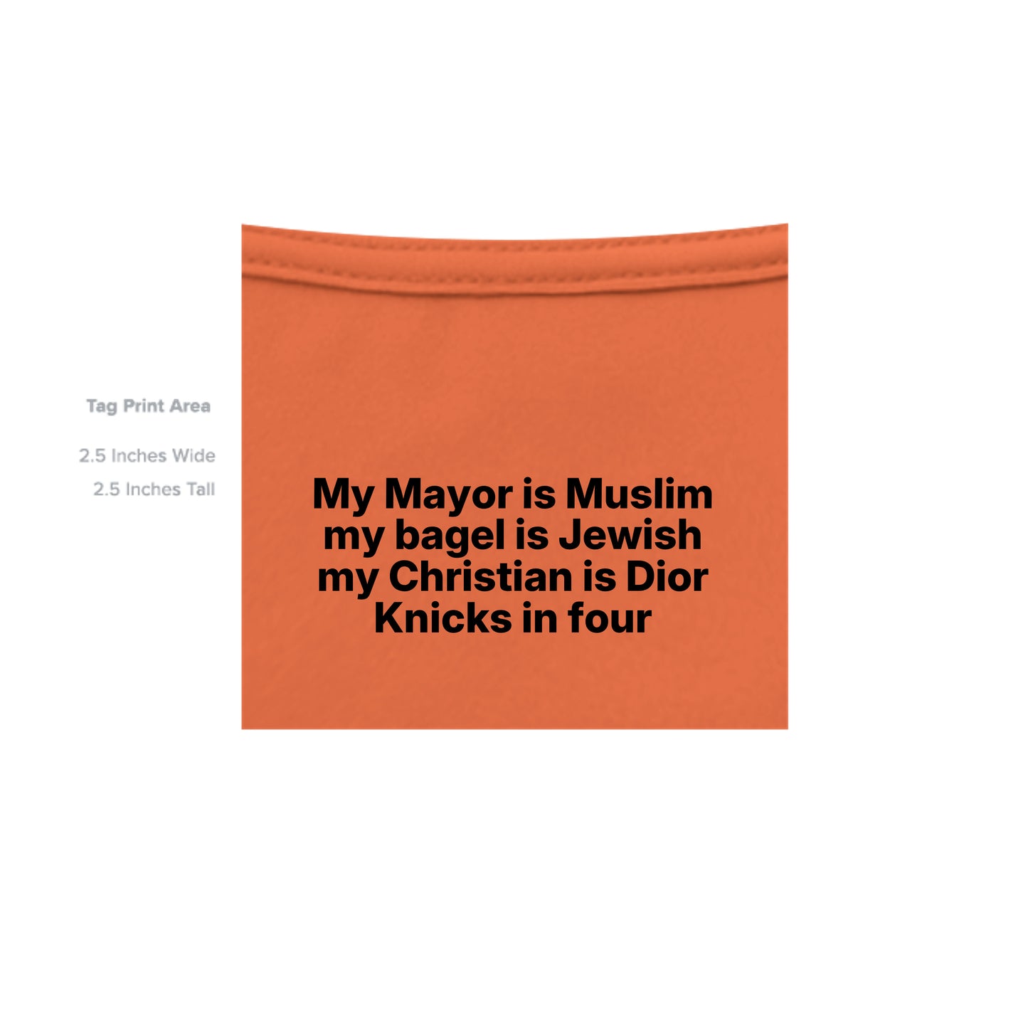 Solid Orange Triblend - 3413C - INSIDE_TAG_LINE